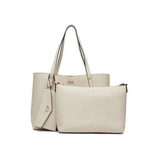 Torebka Guess HWPG96 48230 Écru ze sklepu eobuwie.pl w kategorii Torby Shopper bag - zdjęcie 183937315