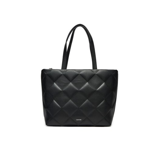 Torebka Calvin Klein Diamond Quilt K60K612906 Czarny ze sklepu eobuwie.pl w kategorii Torebki damskie - zdjęcie 183937325