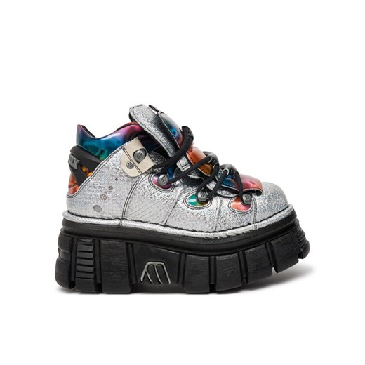 Sneakersy NEW ROCK M-106-C52 Srebrny ze sklepu eobuwie.pl w kategorii Buty sportowe damskie - zdjęcie 183937326