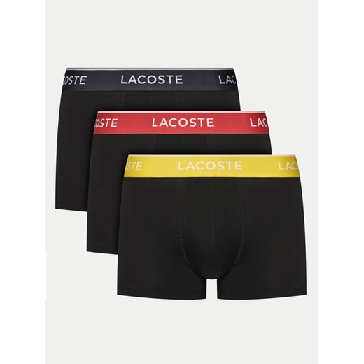 Lacoste Komplet 3 par bokserek 5H1297 Czarny ze sklepu MODIVO w kategorii Majtki męskie - zdjęcie 183937875