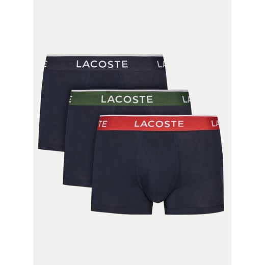 Lacoste Komplet 3 par bokserek 5H1297 Granatowy ze sklepu MODIVO w kategorii Majtki męskie - zdjęcie 183937898