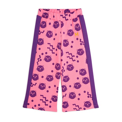 MINI RODINI Spodnie dresowe Squiggly Cats 2513011828 Różowy Relaxed Fit ze sklepu MODIVO w kategorii Spodnie dziewczęce - zdjęcie 183937905