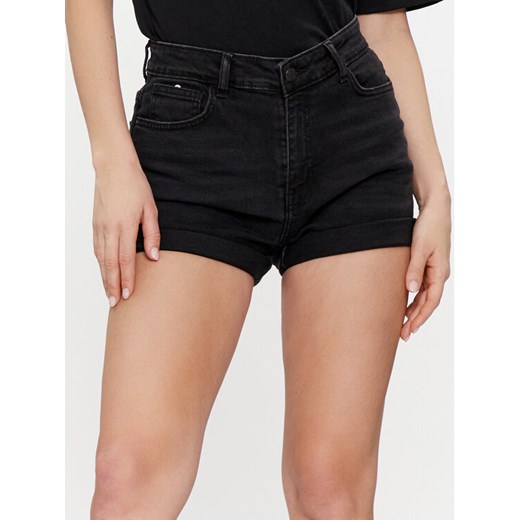 Noisy May Szorty jeansowe Moni 27029491 Czarny Slim Fit ze sklepu MODIVO w kategorii Szorty - zdjęcie 183937946