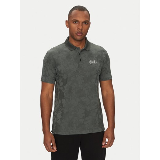 EA7 Emporio Armani Polo 7M000049 AF13917 U8109 Szary Regular Fit ze sklepu MODIVO w kategorii T-shirty męskie - zdjęcie 183937959