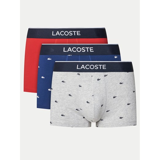 Lacoste Komplet 3 par bokserek 5H1299 Kolorowy ze sklepu MODIVO w kategorii Majtki męskie - zdjęcie 183937977