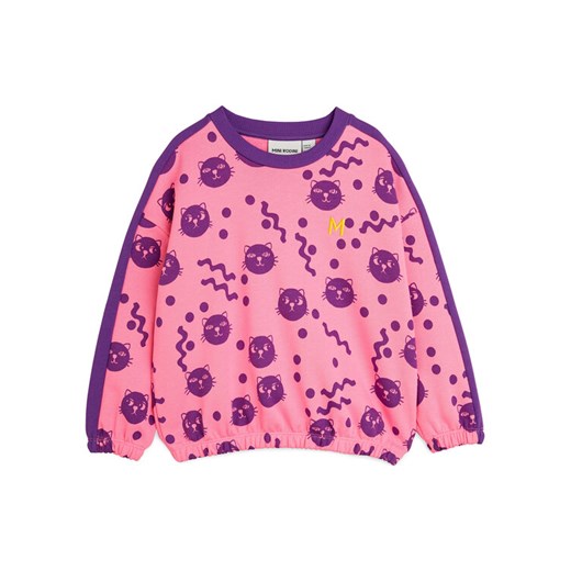 MINI RODINI Bluza Squiggly Cats 2512012228 Różowy Regular Fit ze sklepu MODIVO w kategorii Bluzy dziewczęce - zdjęcie 183938007
