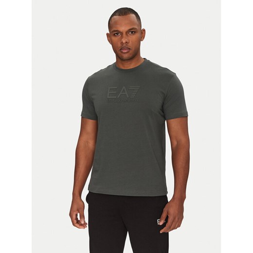 EA7 Emporio Armani T-Shirt 7M000224 AF10375 U8109 Szary Regular Fit ze sklepu MODIVO w kategorii T-shirty męskie - zdjęcie 183938109