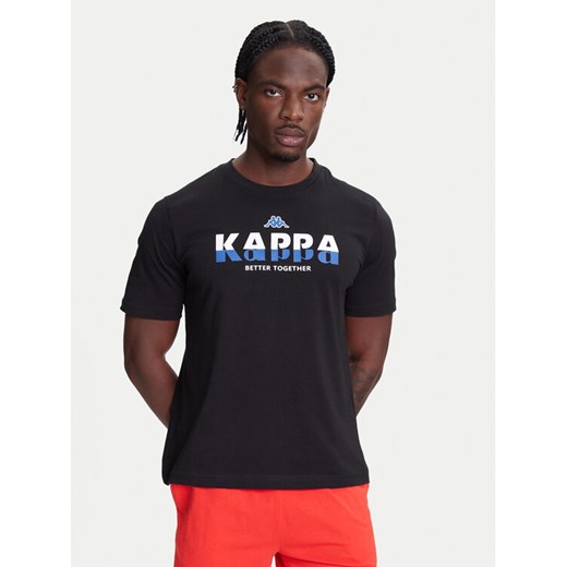 Kappa T-Shirt 351U8KW 005 Czarny Regular Fit ze sklepu MODIVO w kategorii T-shirty męskie - zdjęcie 183938149