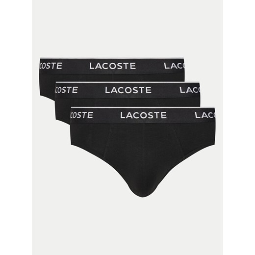 Lacoste Komplet 3 par slipów 8H1293 Czarny ze sklepu MODIVO w kategorii Majtki męskie - zdjęcie 183938169