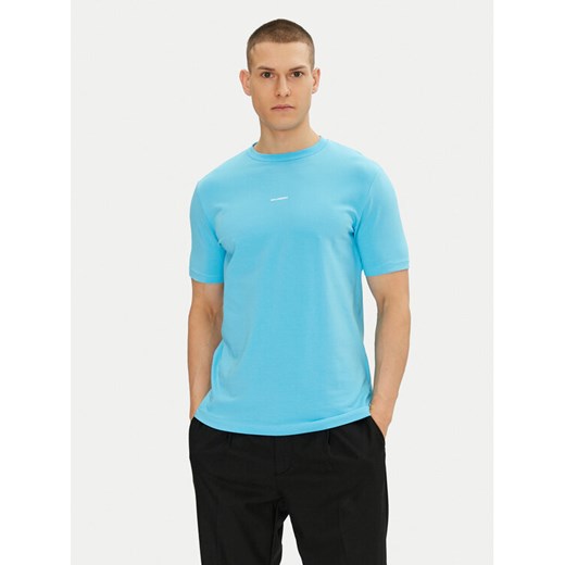 KARL LAGERFELD T-Shirt 755030 552235 Błękitny Regular Fit ze sklepu MODIVO w kategorii T-shirty męskie - zdjęcie 183938196