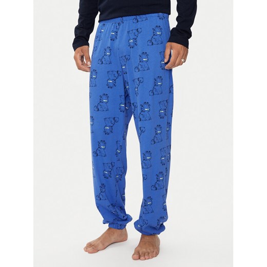 United Colors Of Benetton Spodnie piżamowe 3M3A4F00S Niebieski Regular Fit ze sklepu MODIVO w kategorii Piżamy męskie - zdjęcie 183938198