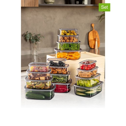 Violeta Home Pojemniki (16 szt.) w kolorze szarym ze sklepu Limango Polska w kategorii Pojemniki kuchenne - zdjęcie 183940406