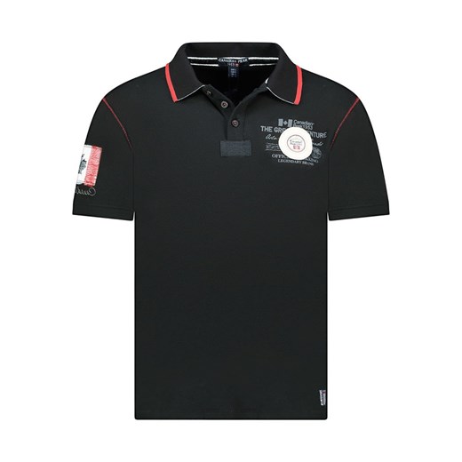 Canadian Peak Koszulka polo &quot;Kilsvikeak&quot; w kolorze czarnym ze sklepu Limango Polska w kategorii T-shirty męskie - zdjęcie 183940705