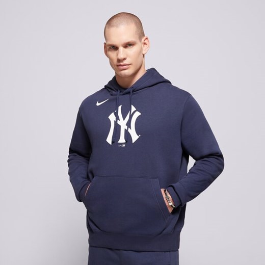 NIKE BLUZA Z KAPTUREM MLB LOGO CLUB FLEECE HOOD NEW YORK YAN ze sklepu Sizeer w kategorii Bluzy męskie - zdjęcie 183941187