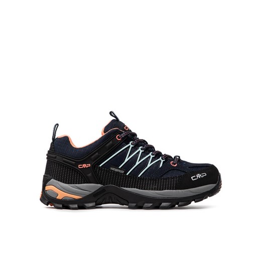 CMP Trekkingi Rigel Low Wmn Trekking Shoes Wp 3Q54456 Granatowy ze sklepu MODIVO w kategorii Buty trekkingowe damskie - zdjęcie 183941475