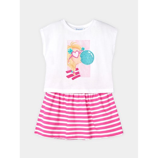 Mayoral Komplet t-shirt i spódniczka 3958 Różowy Regular Fit Mayoral 9Y MODIVO