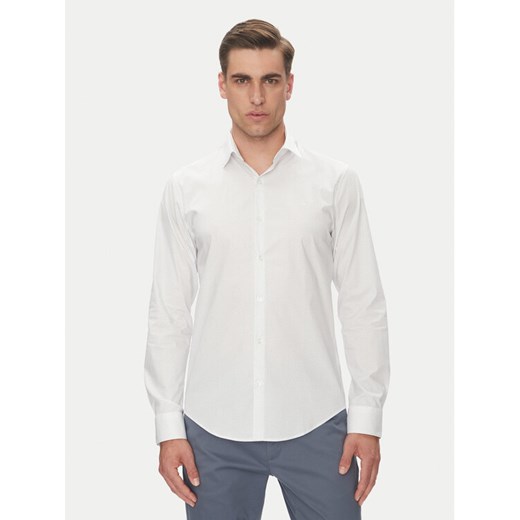 Calvin Klein Koszula LV019EU005 Biały Slim Fit ze sklepu MODIVO w kategorii Koszule męskie - zdjęcie 183941636