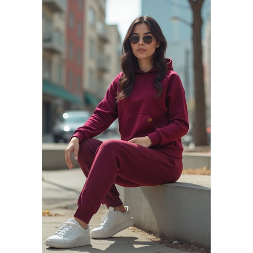 Bluza nierozpinana Vivisence 9003 bordowy Vivisence M kontri.pl