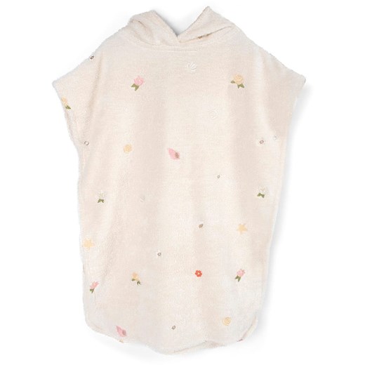 Filibabba Ponczo kąpielowe &quot;Ocean Blossom&quot; w kolorze białym ze sklepu Limango Polska w kategorii Odzież dziecięca - zdjęcie 183943515