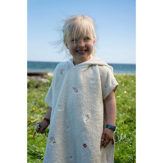 Filibabba Ponczo kąpielowe &quot;Ocean Blossom&quot; w kolorze białym Filibabba onesize promocja Limango Polska