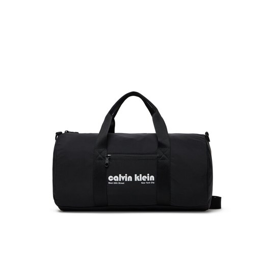 Torba Calvin Klein Jeans Ckj Graphic Ck Crossbody Duffle LV04G3163G Czarny ze sklepu eobuwie.pl w kategorii Torby sportowe - zdjęcie 183943728