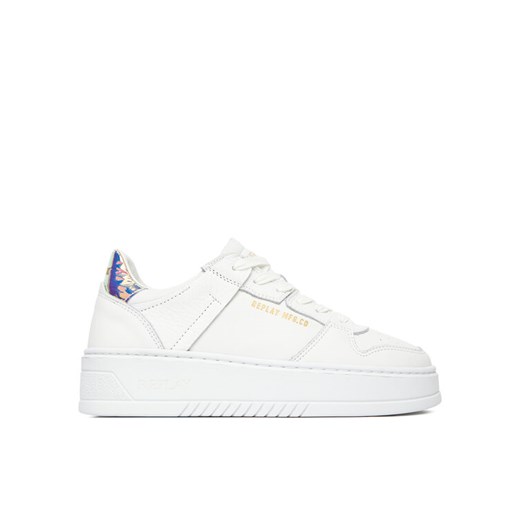 Sneakersy REPLAY Sbam W Light GWZ6V .000.C0001L Biały ze sklepu eobuwie.pl w kategorii Buty sportowe damskie - zdjęcie 183943756