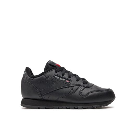 Sneakersy Reebok Classic Leather 50170 Czarny ze sklepu eobuwie.pl w kategorii Buty sportowe dziecięce - zdjęcie 183943758