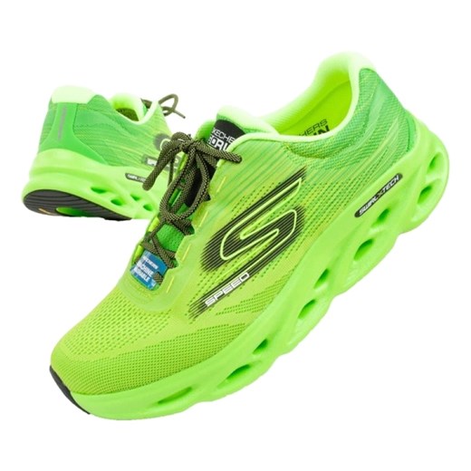 Buty do biegania Skechers Go Run 220908/GRN zielone ze sklepu ButyModne.pl w kategorii Buty sportowe męskie - zdjęcie 183943995