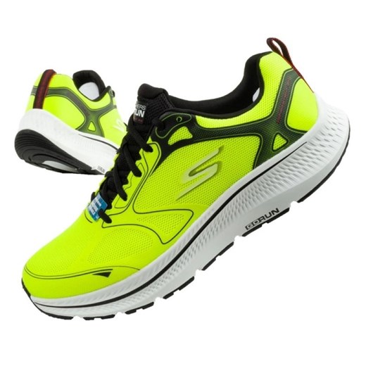 Buty do biegania Skechers Go Run Consistent 220869/YLBK zielone ze sklepu ButyModne.pl w kategorii Buty sportowe męskie - zdjęcie 183944016