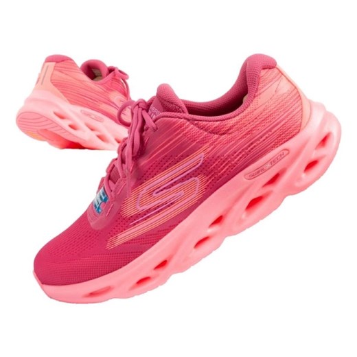 Buty do biegania Skechers Go Run Swirl Tech Speed 129501/HPPK różowe ze sklepu ButyModne.pl w kategorii Buty sportowe damskie - zdjęcie 183944019