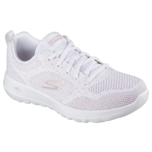 Buty Skechers Go Walk Joy - Violet 124640 Wtrg białe ze sklepu ButyModne.pl w kategorii Buty sportowe damskie - zdjęcie 183944049