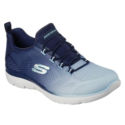 Buty Skechers Summits Bright Charmer 149536-NVY niebieskie ze sklepu ButyModne.pl w kategorii Buty sportowe damskie - zdjęcie 183944056