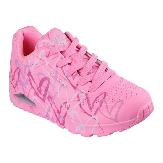 Buty Skechers x JGoldcrown Uno - Spread the Love 155507-HTPK różowe ze sklepu ButyModne.pl w kategorii Buty sportowe damskie - zdjęcie 183944147