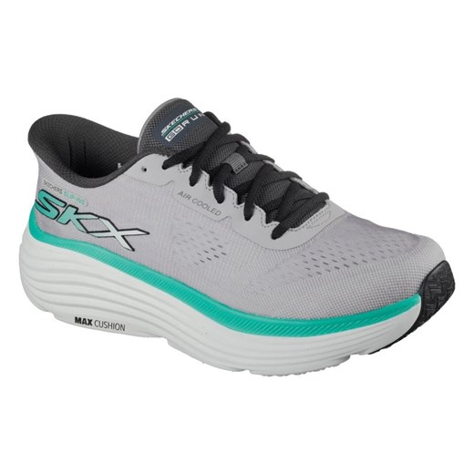 Buty do biegania Skechers Max Cushioning Endeavour - Exciton 220611-LTGY szare ze sklepu ButyModne.pl w kategorii Buty sportowe męskie - zdjęcie 183944175