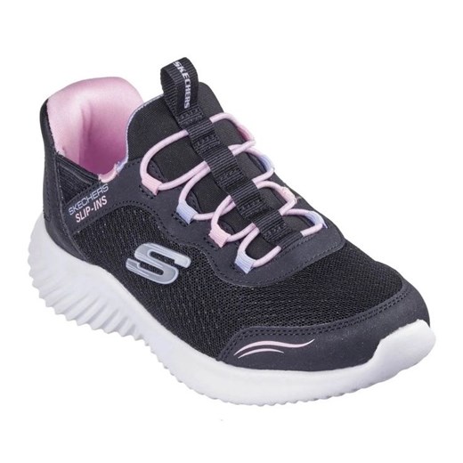 Buty Skechers Slip-ins Bounder Simple Cute  303585N-BLK czarne ze sklepu ButyModne.pl w kategorii Buty sportowe dziecięce - zdjęcie 183944228