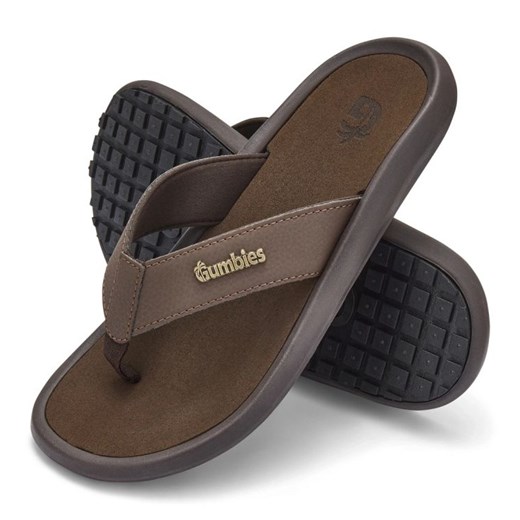 Japonki Gumbies Noosa Flip-Flops GU-FFNOO055 brązowe ze sklepu ButyModne.pl w kategorii Klapki męskie - zdjęcie 183944245