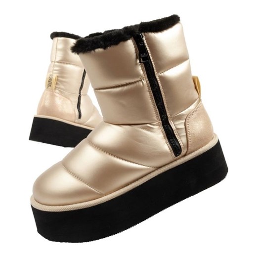 Buty, śniegowce Karl Lagerfeld Thermo KL48554HGD złoty ze sklepu ButyModne.pl w kategorii Śniegowce damskie - zdjęcie 183944278