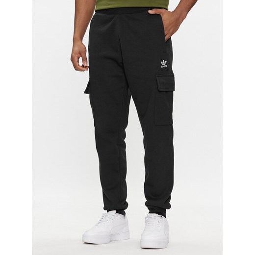 adidas Spodnie dresowe adicolor Trefoil IP2755 Czarny Slim Fit L MODIVO