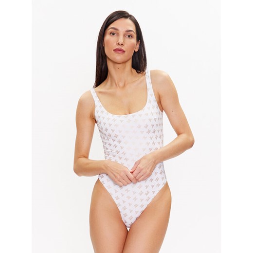 Max Mara Beachwear Strój kąpielowy Clarice 2338311138 Biały ze sklepu MODIVO w kategorii Stroje kąpielowe - zdjęcie 183944767