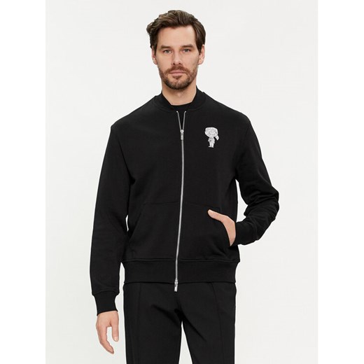 KARL LAGERFELD Bluza 705432 542941 Czarny Regular Fit ze sklepu MODIVO w kategorii Bluzy męskie - zdjęcie 183944799