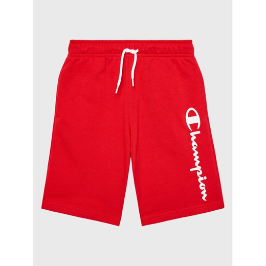 Champion Szorty sportowe 306282 Czerwony Regular Fit ze sklepu MODIVO w kategorii Spodenki chłopięce - zdjęcie 183944806
