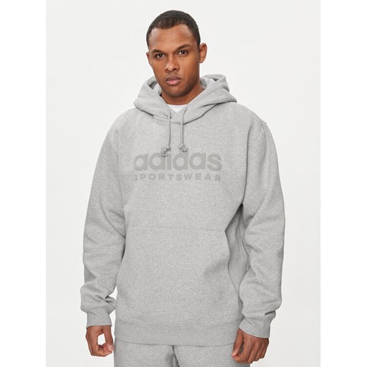 adidas Bluza All Szn Fleece Graphic IW1205 Szary Loose Fit ze sklepu MODIVO w kategorii Bluzy męskie - zdjęcie 183944815