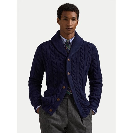Polo Ralph Lauren Kardigan 710956609001 Granatowy Regular Fit Polo Ralph Lauren XXL MODIVO