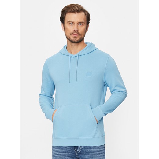 Boss Bluza Wetalk 50468445 Niebieski Regular Fit ze sklepu MODIVO w kategorii Bluzy męskie - zdjęcie 183944846