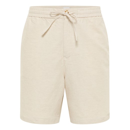 Mustang Szorty materiałowe Linen 1016459 Écru Loose Fit ze sklepu MODIVO w kategorii Spodenki męskie - zdjęcie 183944905