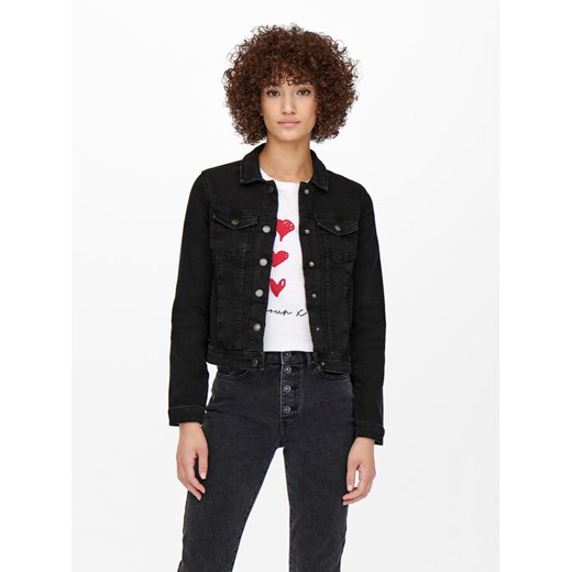 ONLY Kurtka jeansowa 15192447 Czarny Regular Fit 38 MODIVO