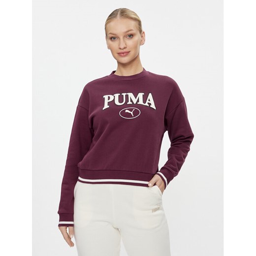 Puma Bluza Puma Squad 621488 Bordowy Regular Fit ze sklepu MODIVO w kategorii Bluzy damskie - zdjęcie 183944945