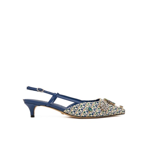 Guess Sandały FLPJSN FAB03 Niebieski ze sklepu MODIVO w kategorii Sandały damskie - zdjęcie 183944988