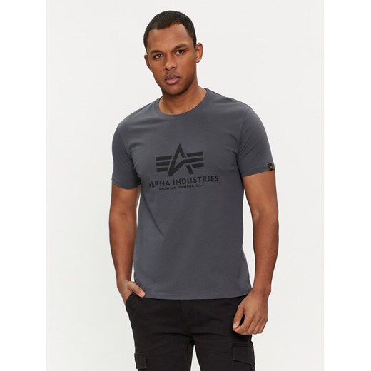 Alpha Industries T-Shirt Basic 100501 Szary Regular Fit Alpha Industries L MODIVO