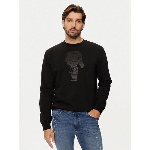 KARL LAGERFELD Bluza 705033 544910 Czarny Regular Fit ze sklepu MODIVO w kategorii Bluzy męskie - zdjęcie 183945025